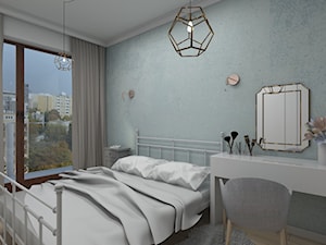 Zmysłowa elegancja apartament Mokotów - Średnia sypialnia, styl nowoczesny - zdjęcie od Dizajnia art - studio projektowe