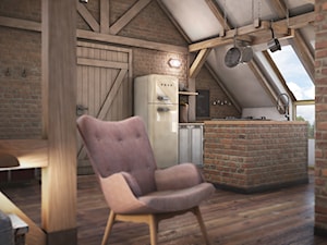WM Design-Dom wypoczynkowy pod Krakowem - Kuchnia, styl rustykalny - zdjęcie od morsztyn design