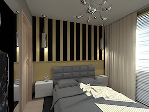 Średnia sypialnia, styl nowoczesny - zdjęcie od Rogalska Design