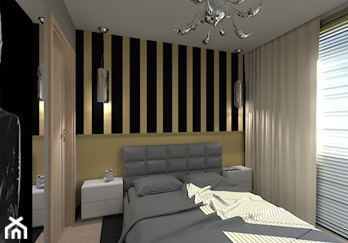 Średnia sypialnia, styl nowoczesny - zdjęcie od Rogalska Design