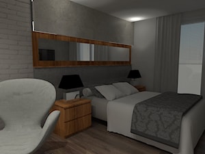 Mieszkanie 01_wersja II - Sypialnia, styl nowoczesny - zdjęcie od JoKDesign