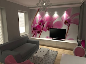 Mieszkanie_02 - Salon, styl glamour - zdjęcie od JoKDesign