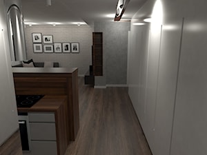 Mieszkanie 01_wersja II - Hol / przedpokój, styl nowoczesny - zdjęcie od JoKDesign