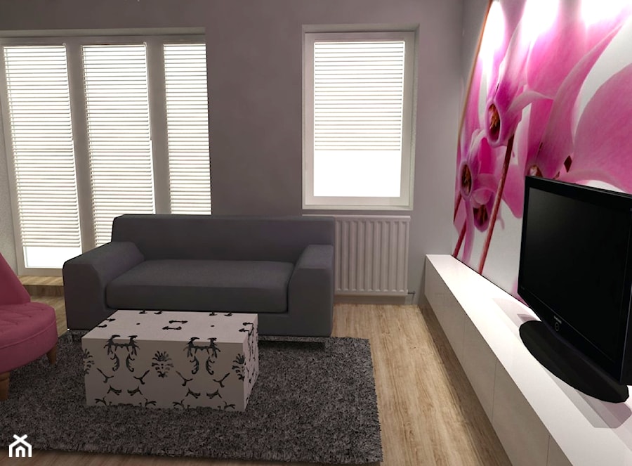 Mieszkanie_02 - Salon, styl glamour - zdjęcie od JoKDesign