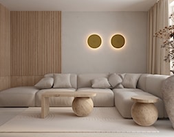 W klimacie japandi - Salon, styl minimalistyczny - zdjęcie od ELEMENTY - Homebook