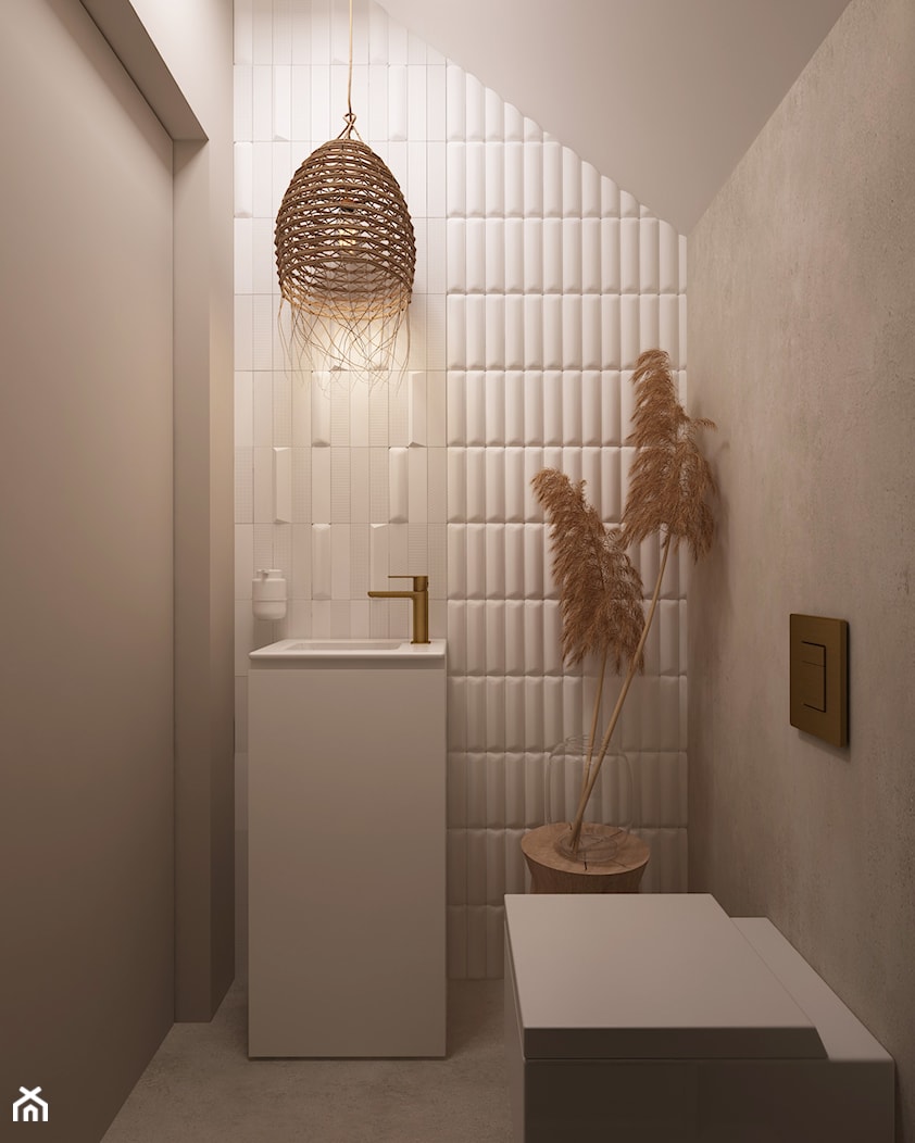 W klimacie boho - Mała łazienka, styl minimalistyczny - zdjęcie od ELEMENTY - Homebook