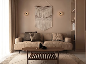 Mieszkanie w kolorystyce taupe + grey - Salon, styl minimalistyczny - zdjęcie od ELEMENTY