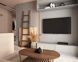 Mieszkanie w kolorystyce taupe + grey - Salon, styl nowoczesny - zdjęcie od ELEMENTY - Homebook