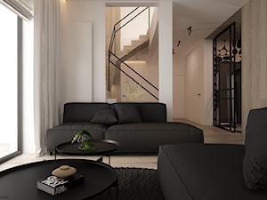 Dom jednorodzinny w Krynicy - Salon, styl minimalistyczny - zdjęcie od ELEMENTY