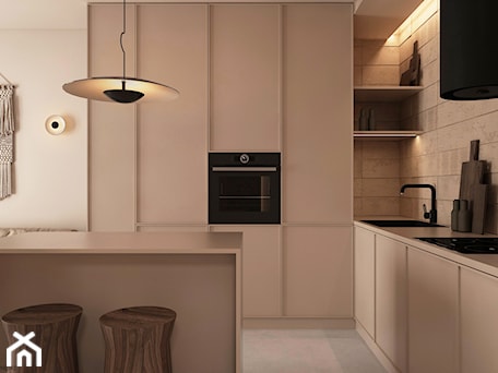 Aranżacje wnętrz - Kuchnia: Mieszkanie w kolorystyce taupe + grey - Kuchnia, styl minimalistyczny - ELEMENTY. Przeglądaj, dodawaj i zapisuj najlepsze zdjęcia, pomysły i inspiracje designerskie. W bazie mamy już prawie milion fotografii!