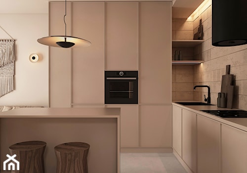 Mieszkanie w kolorystyce taupe + grey - Kuchnia, styl minimalistyczny - zdjęcie od ELEMENTY