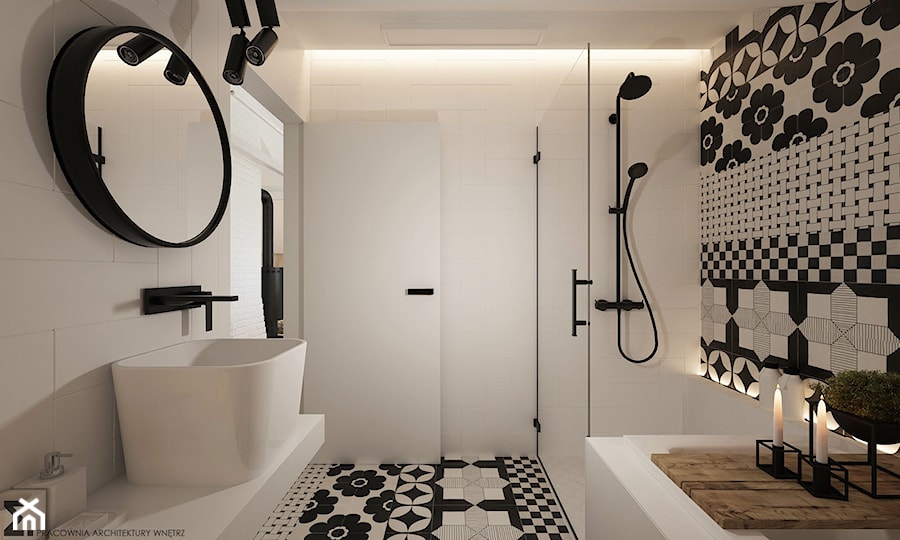 Poddasze - Średnia łazienka, styl skandynawski - zdjęcie od ELEMENTY