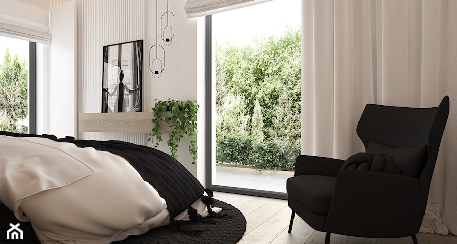 Dom jednorodzinny w Krynicy - Sypialnia, styl minimalistyczny - zdjęcie od ELEMENTY