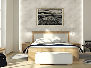 Klasyka z nowczesnoscia - Średnia biała sypialnia - zdjęcie od Dominik Stanisławski