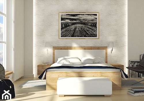 Klasyka z nowczesnoscia - Średnia biała sypialnia - zdjęcie od Dominik Stanisławski