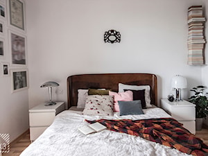 Mieszkanie Art Deco - Średnia biała sypialnia, styl glamour - zdjęcie od PX3 Pracownia Projektowa Prokopowicz