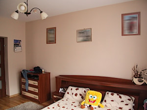 Kobieca sypialnia - Średnia beżowa sypialnia, styl nowoczesny - zdjęcie od PX3 Pracownia Projektowa Prokopowicz