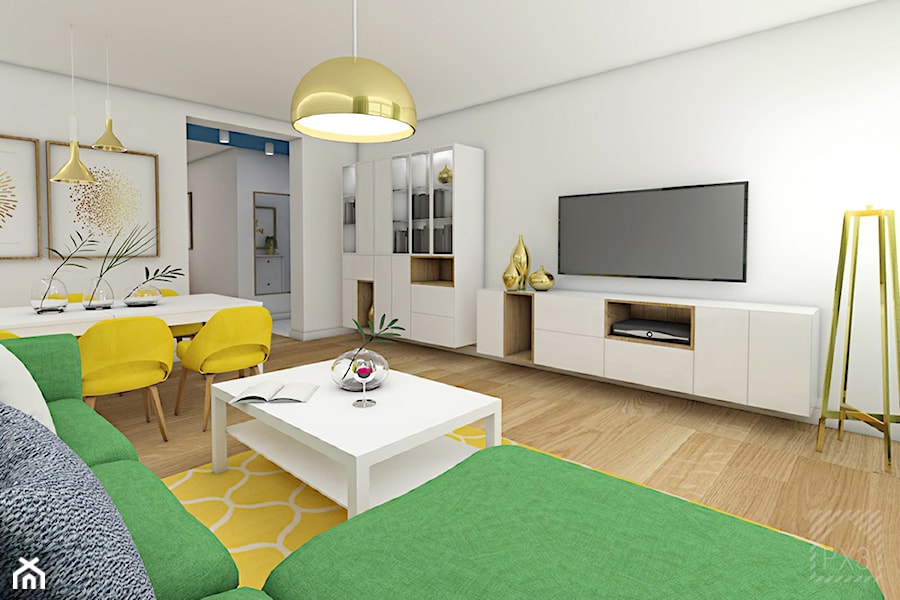 Soczyste mieszkanie pod Opolem - Salon, styl tradycyjny - zdjęcie od PX3 Pracownia Projektowa Prokopowicz