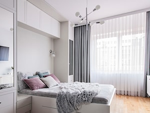 Kobieca sypialnia - Średnia biała sypialnia, styl tradycyjny - zdjęcie od PX3 Pracownia Projektowa Prokopowicz