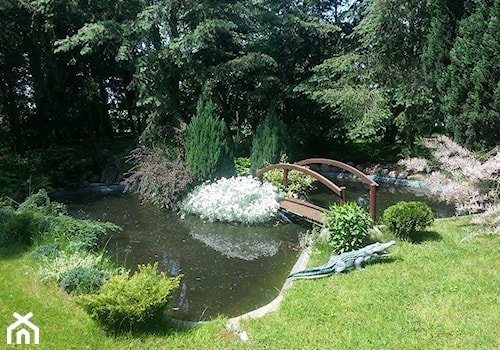 mój azyl - Średni ogród japoński z oczkiem wodnym za domem - zdjęcie od adddg