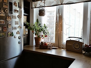 Lodówka w kuchni i schowek za lodówką - zdjęcie od Olga Drozd