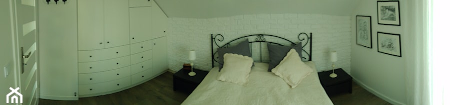 Biały domek - Sypialnia, styl skandynawski - zdjęcie od Racica