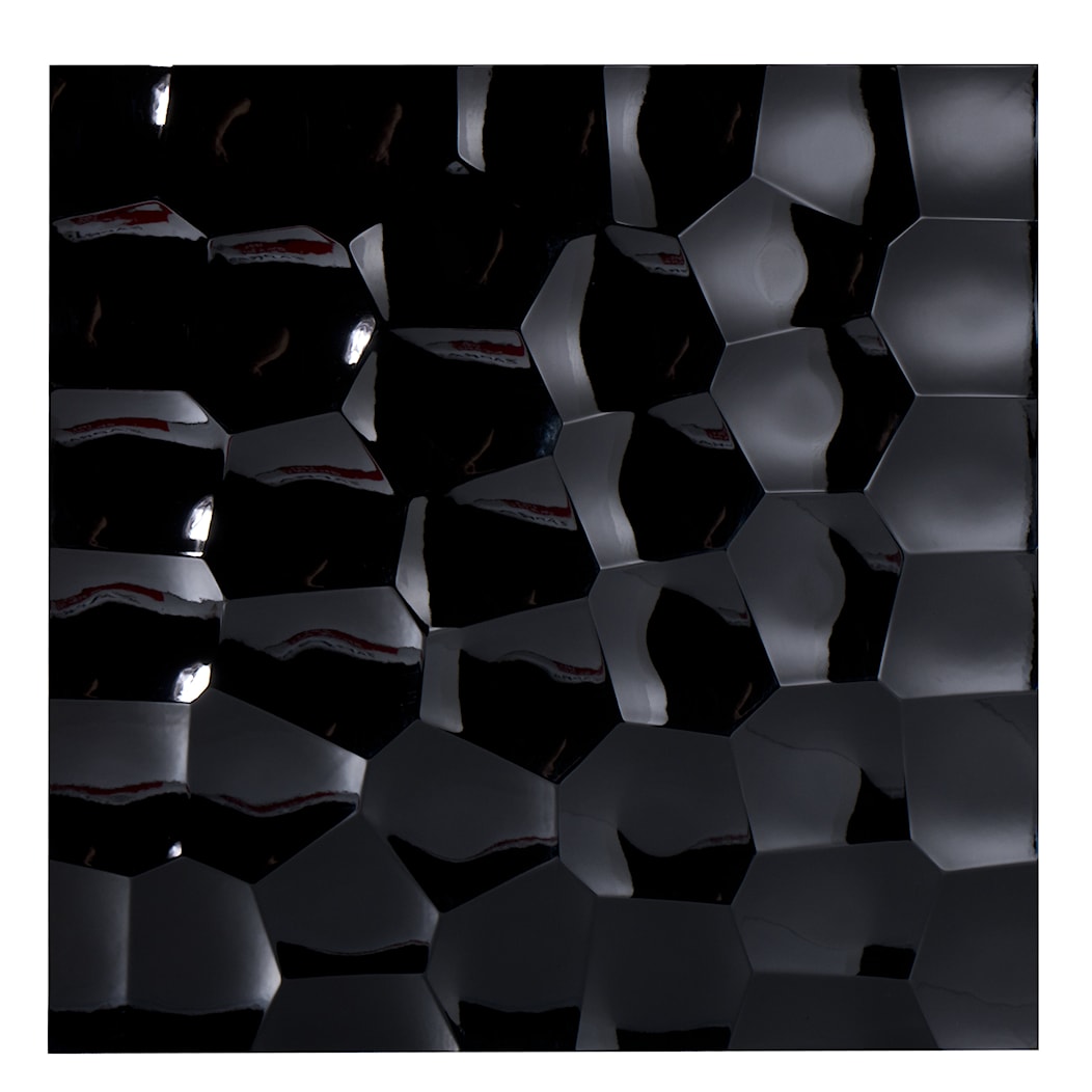 Panel dekoracyjny 3D (kolor czarny w połysku) - płyta MDF - zdjęcie od Meble Olikar - Homebook