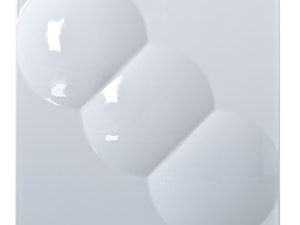 Panel dekoracyjny 3D (kolor biały w połysku) - płyta MDF - zdjęcie od Meble Olikar