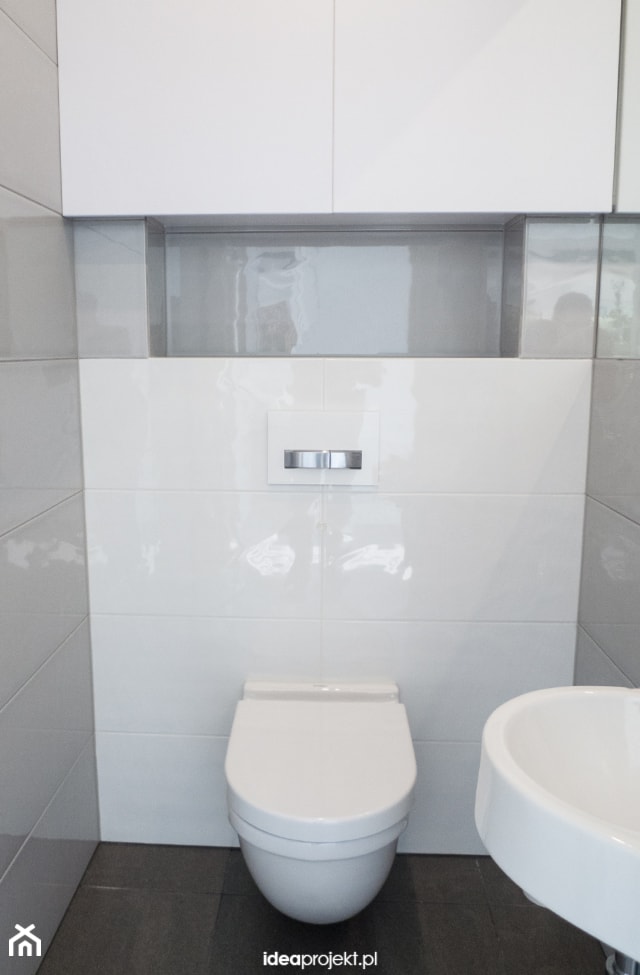 Toaleta dla gości - Łazienka, styl skandynawski - zdjęcie od idea projekt - Homebook