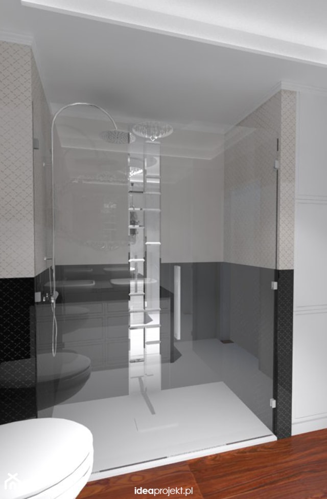 Koncepcja łazienki glamour - Łazienka, styl glamour - zdjęcie od idea projekt