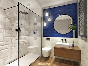 Mieszkanie letnie - Średnia bez okna łazienka, styl nowoczesny - zdjęcie od idea projekt