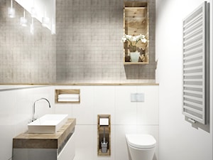 Kilka opcji na jedną toaletę - Średnia bez okna z punktowym oświetleniem łazienka, styl skandynawski - zdjęcie od idea projekt