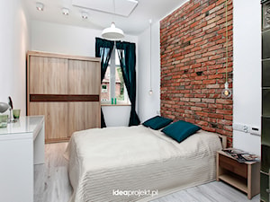 Mieszkanie na wynajem- Sopot - Średnia biała sypialnia, styl industrialny - zdjęcie od idea projekt