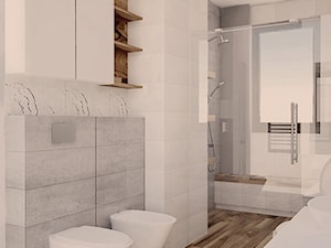 Koncepcja romantycznej łazienki - Średnia z dwoma umywalkami łazienka z oknem, styl glamour - zdjęcie od idea projekt