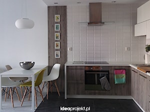 Mieszkanie pokazowe- Rotmanka - Kuchnia, styl skandynawski - zdjęcie od idea projekt
