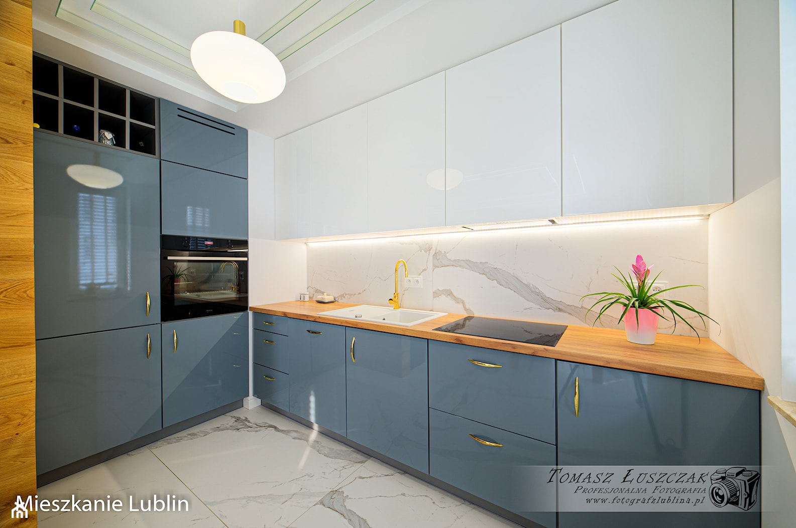 LUBLIN FLAT II - INTERIOR PHOTO SESSION - Kuchnia, styl nowoczesny - zdjęcie od Auraprojekt - Homebook