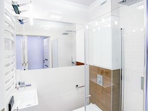 Metamorfozzzza apartament ul.Kowalska Lublin - Mała bez okna łazienka, styl minimalistyczny - zdjęcie od Auraprojekt