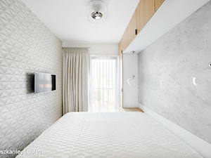 mieszkanie 60m2 ul.Kryształowa Lublin - Sypialnia, styl minimalistyczny - zdjęcie od Auraprojekt
