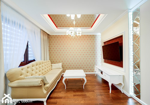Lublin Flat I - INTERIOR PHOTO SESSION - Średni beżowy salon, styl tradycyjny - zdjęcie od Auraprojekt