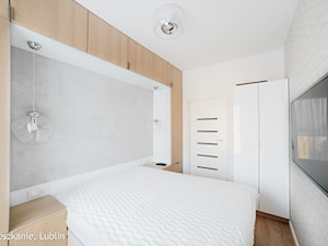 mieszkanie 60m2 ul.Kryształowa Lublin - Sypialnia, styl minimalistyczny - zdjęcie od Auraprojekt