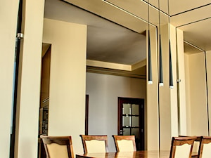 apartament II SUNHILL Lublin - Średnia beżowa jadalnia jako osobne pomieszczenie, styl minimalistyczny - zdjęcie od Auraprojekt