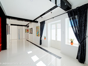 WŁODAWA House - Interior Photo Session - Duży biały hol / przedpokój, styl nowoczesny - zdjęcie od Auraprojekt