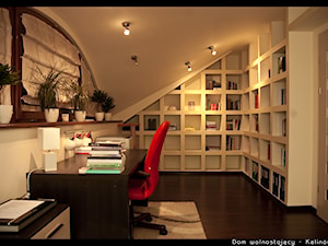 Dom jednorodzinny Kalinówka - Średnie białe biuro, styl minimalistyczny - zdjęcie od Auraprojekt