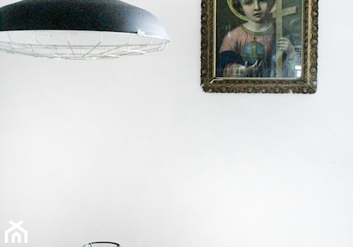LUBOŃ | Dom jednorodzinny - Mała biała jadalnia jako osobne pomieszczenie, styl skandynawski - zdjęcie od dekoratorka.pl