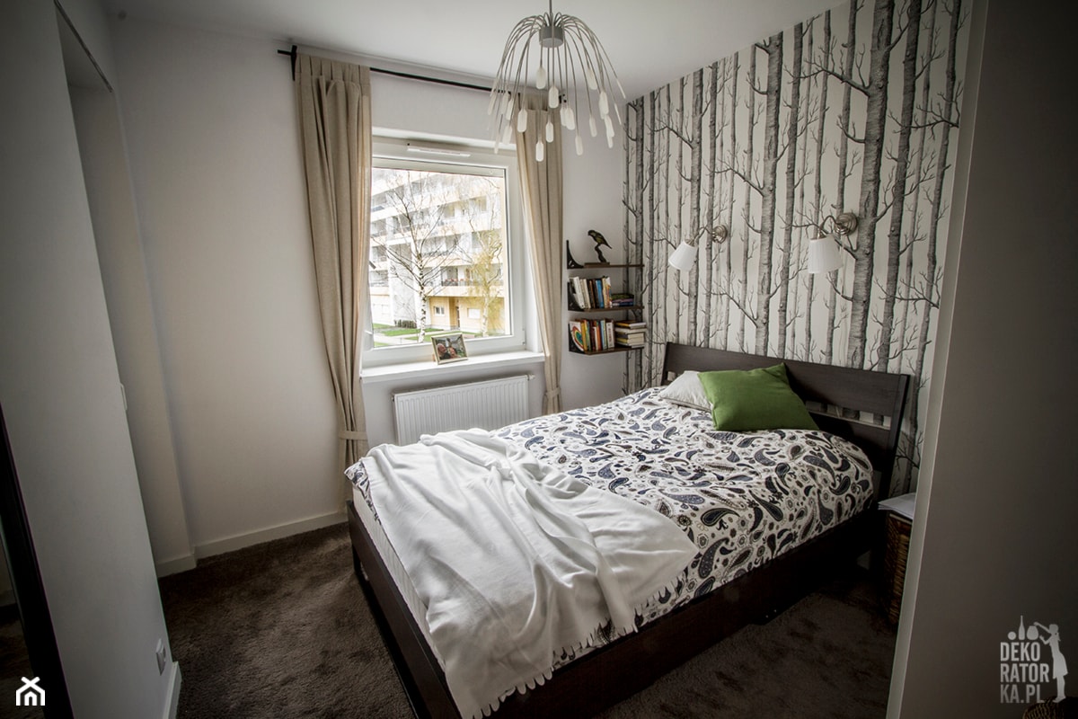 POZNAŃ | Wierzbowa dziupelka | Realizacja - Mała biała sypialnia, styl tradycyjny - zdjęcie od dekoratorka.pl - Homebook