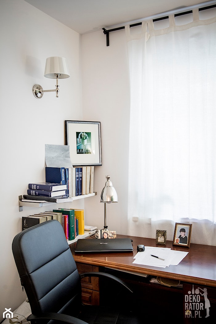 POZNAŃ | Wierzbowa dziupelka | Realizacja - Średnie białe biuro, styl tradycyjny - zdjęcie od dekoratorka.pl - Homebook