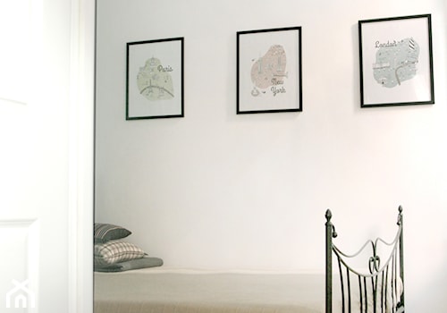 POZNAŃ | Mieszkanie do wynajęcia - Średnia biała sypialnia, styl skandynawski - zdjęcie od dekoratorka.pl