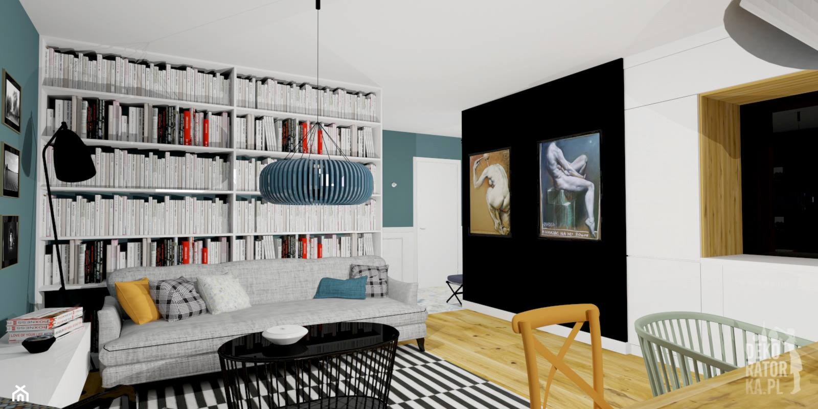 POZNAŃ | Mieszkanie prywatne | Koncepcja - Salon, styl nowoczesny - zdjęcie od dekoratorka.pl - Homebook