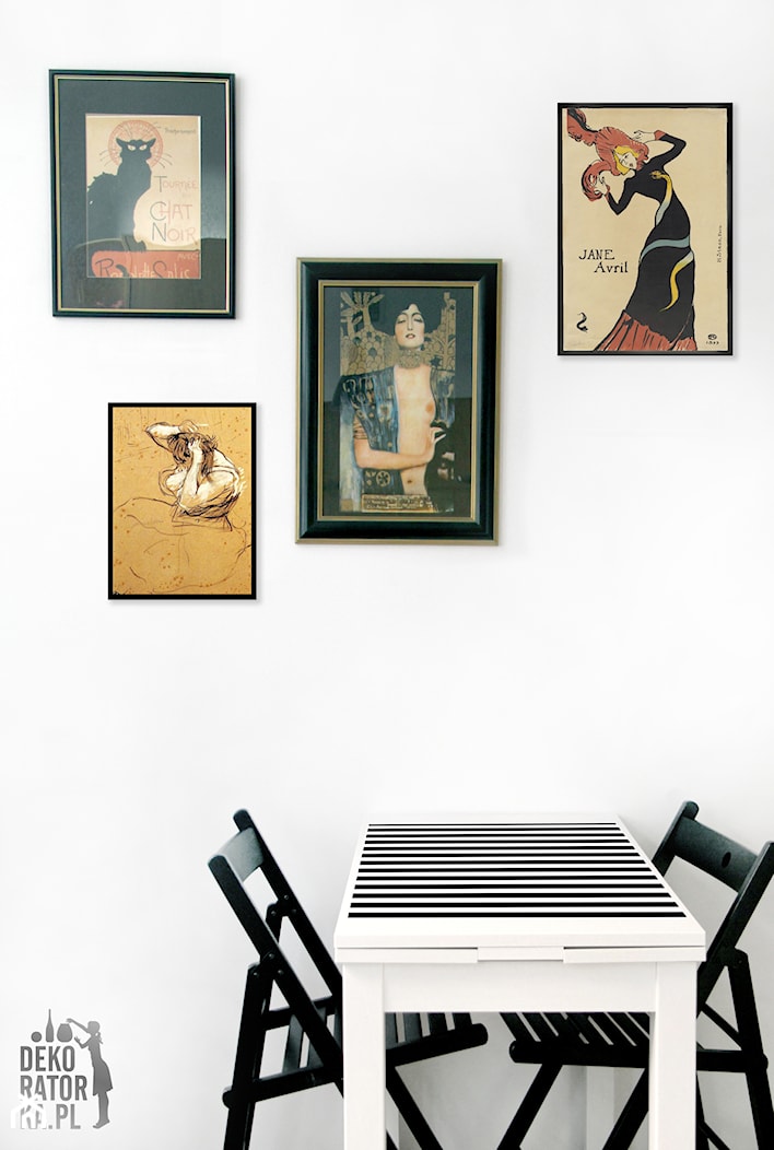 POZNAŃ | Mieszkanie do wynajęcia - Mała biała jadalnia jako osobne pomieszczenie, styl skandynawski - zdjęcie od dekoratorka.pl - Homebook