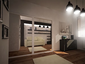 Nowoczesny apartament dla dwojga. - Biuro, styl nowoczesny - zdjęcie od 3ESDESIGN